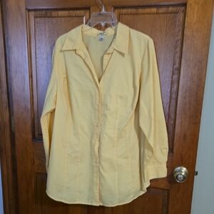 Just My Size Yellow Blouse